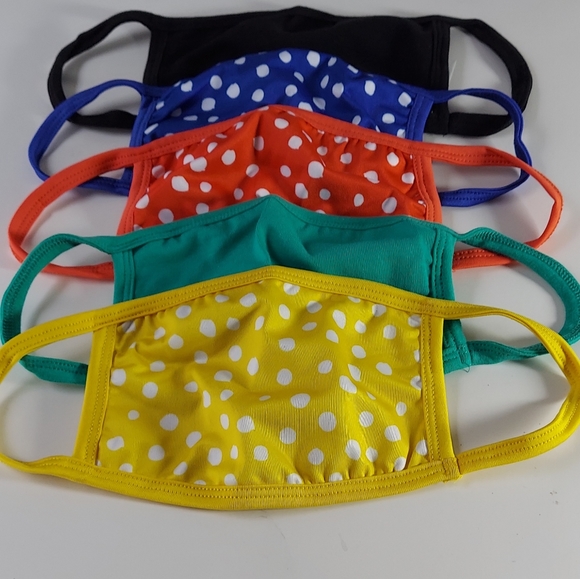 Women Face mask multi color 5pc - Picture 2 of 3